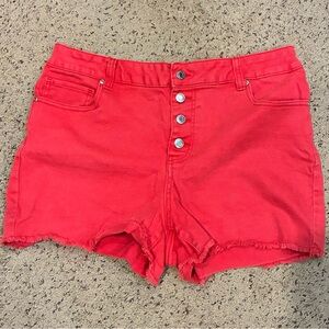 Women's Maurice’s size 14 Red Denim Shorts